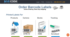 Desktop Screenshot of orderbarcodelabels.com